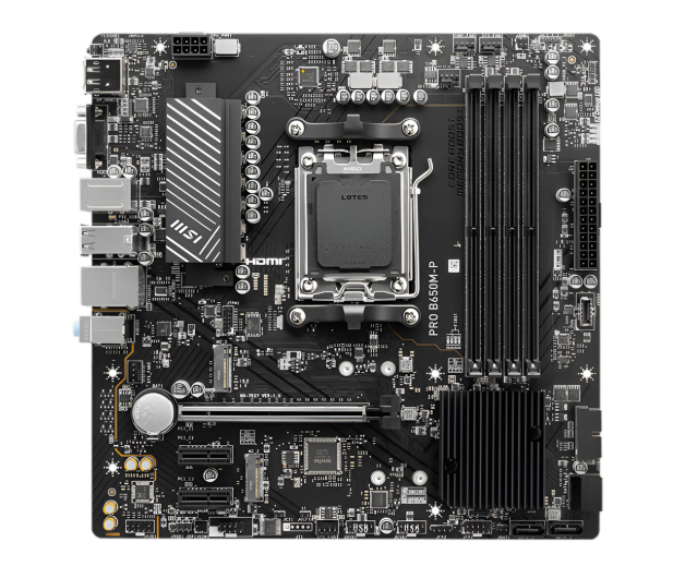 MSI Płyta główna PRO B650M-P AM5 4DDR5 HDMI/DP mATX - 1243712 - zdjęcie 4